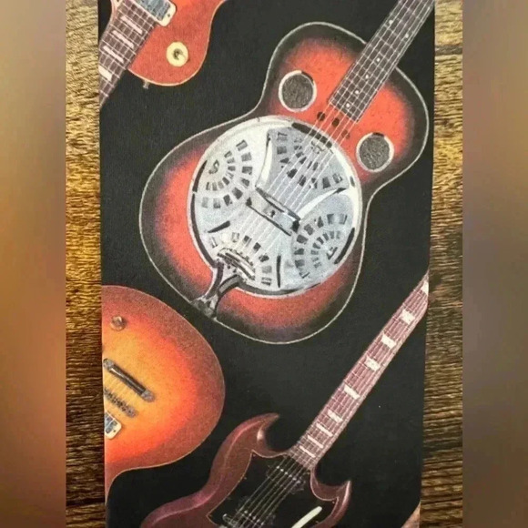 Ralph Marlin | “Guitar II” mens tie. - Picture 6 of 9